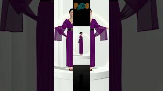 Party Dress in CLO3D 3dAnimation 3d fashion clo3ddesigner design ytshorts youtube clo3d [upl. by Dambro]