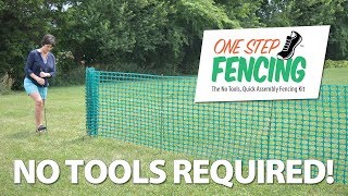 Installing a One Step Fence [upl. by Akehsay]