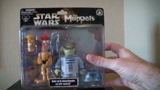 Disney Muppets Star Wars Beaker as C3PO and Dr Bunsen Honeydew as R2D2 figures [upl. by Zollie696]