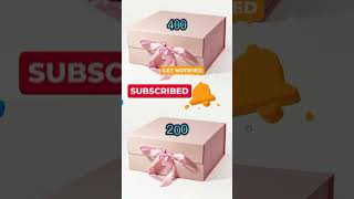 Choose 1 gift 🎁 box ☑️ ••• ✓✓ 400 vs 200 viral short [upl. by Aieki]