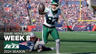 New York Jets vs New England Patriots Game Highlights  NFL 2024 Season Week 8 [upl. by Mellar]