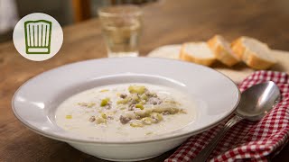 KäseLauchSuppe mit Hackfleisch Rezept chefkoch [upl. by Krug773]