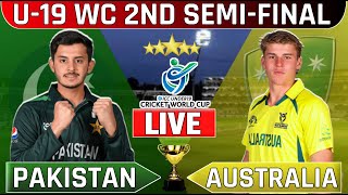 LIVE🔴 pakistan vs australia under19 world cup semifinal 2  pak u19 vs aus u19  u19worldcup [upl. by Filmer]