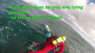 Remounting an elite surfski in extreme conditions [upl. by Eninnaej]