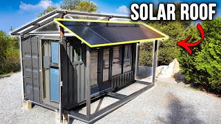 Adding a Solar Roof to our OFFGRID Container Home [upl. by Sauder630]