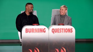 Jamie Foxx Answers Ellen’s ‘Burning Questions’ [upl. by Attenrad]