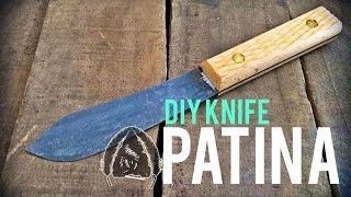 DIY KNIFE PATINA TUTORIAL [upl. by Wileen725]