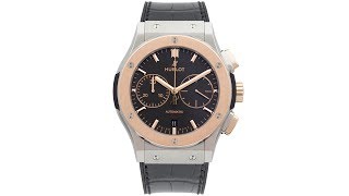 Hublot Classic Fusion Chronograph Titanium King Gold 521NO1181LR [upl. by Trenna]