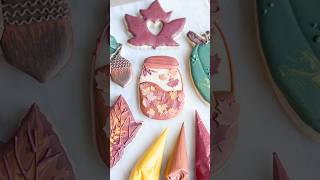 Autumn Leaf Sprinkles 🍁cookiedecorating decoratedcookies autumn cookies [upl. by Navada]