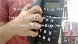 Telefono Mesa Noblex Nct300 Manos Libres Caller Id Oficina [upl. by Nailil]