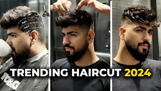 Show this Haircut Technique to your Barber  Wavy Textured Pompadour  Haircut Tutorial  Sahil Gera [upl. by Benedict391]