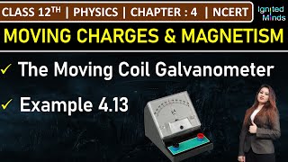 Class 12th Physics  The Moving Coil Galvanometer  Example 413  Chapter 4  NCERT [upl. by Eelytsirk730]