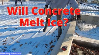 Can You Pour Concrete Over Ice Pouring Concrete Floors IN Freezing Temps [upl. by Nedak]