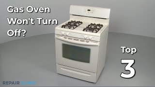 Gas Oven Won’t Turn Off — Gas Range Troubleshooting [upl. by Eciryt133]