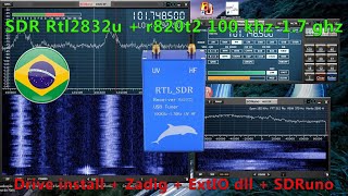 SDR RECEIVER R820T2  COMO INSTALAR O DRIVE ExtIO DLL INSTALAÇÃO SOFTWARE  NICIANTE [upl. by Panthea]