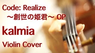 quotKalmiaquot CodeRealize Sousei no Himegimi OP Violin Cover [upl. by Itnava501]