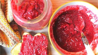 Healthy and Easy Cranberry Jam or Sauce Recipe with Chia Seeds [upl. by Ferrell]