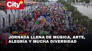 Multitudinaria marcha del orgullo en Bogotá más de 50 mil personas salieron a las calles  CityTv [upl. by Ackerman]