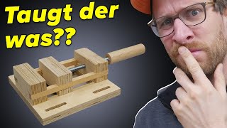 Macht das Sinn  Maschinenschraubstock aus Holz selber bauen [upl. by Legir691]