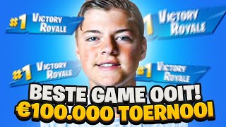 BESTE POTJE OOIT in een €100000 Fortnite Toernooi 🤑 [upl. by Aicilif]