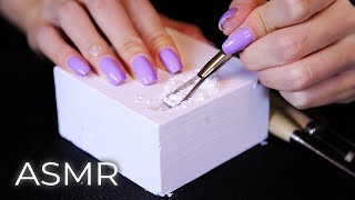 ASMR Satisfying Gym Chalk Crushing Carving Sounds for Sleep No Talking [upl. by Eenahc781]