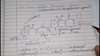 Glibenclamide IUPAC NameChemical structureHypoglycemic drugSulfonylureas derivativeGlyburide [upl. by Berlin]