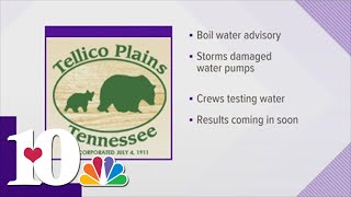 Tellico Plains under boil water advisory after flooding Monday night [upl. by Bonnee]