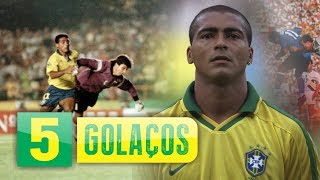 Veja 5 GOLAÇOS de ROMÁRIO pela SELEÇÃO BRASILEIRA [upl. by Eittol903]