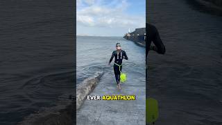 Debut Aquathlon FULL RACE VLOG OUT triathlon [upl. by Enttirb]