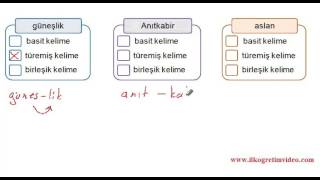 3 Sınıf Yapısına Göre Sözcükler 1 [upl. by Llemart]