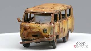 UAZ 452 buhanka rusty car Restoration restoration car trending [upl. by Innig850]