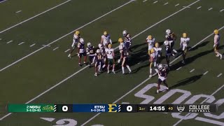 SoCon Football Etsu vs North Dakota State [upl. by Geoff]