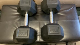 BalanceFrom Rubber Encased Hex Dumbbells Review amp Shipping Experience [upl. by Hgielanna]