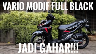 REVIEW HONDA VARIO LED OLD MODIFIKASI FULL BLACK [upl. by Nitsid]