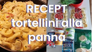 RECEPTTortellini na můj způsobvynikající a rychlé jídlorecept 🥯🧀🥩 [upl. by Baseler]