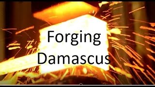 First Time Forging Damascus Part 1 [upl. by Steck945]