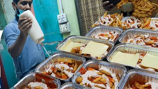 People are Crazy For Street French Fries  Chicago amp OPTP Fries  Aloo Chips at Karachi Food Street [upl. by Olrac]