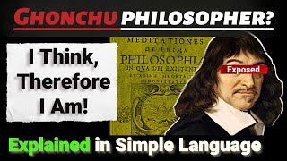 I think Therefore I am Explained  Rene Descartes  Meditation  Cogito Ergo Sum  Hindi  Ghochu [upl. by Teresa]