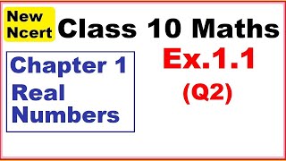 Class 10 Maths  Ex11 Q2  Chapter 1   Real Numbers  New NCERT [upl. by Cinimmod]