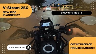 CITY VLOG 1  Suzuki VStrom 250 SX City Ride  Picking Up a Surprise Package for My Next Adventure [upl. by Artened]