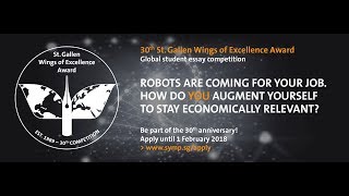 St Gallen Wings of Excellence Award 2018 – fostering student ideas since 1989 [upl. by Calie]