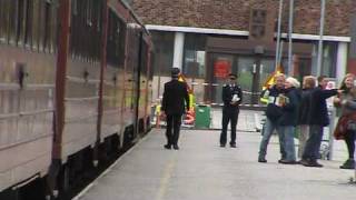 Regional train departs Bodø station 21710 [upl. by Nitsruk674]