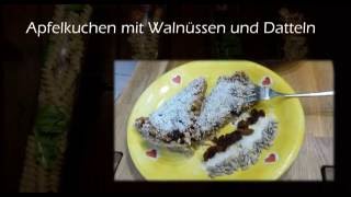 Rezeptidee quotApfelkuchen mit Walnüssen und Dattelnquot [upl. by Bathulda]