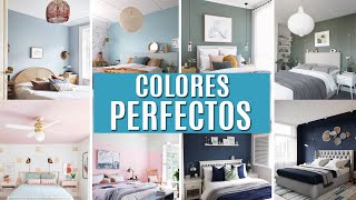 🎨10 COLORES para PINTAR una HABITACIÓN perfectos [upl. by Nymassej282]