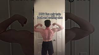 Back is too overdeveloped 😭 shorts bodybuilding motivation fitness back [upl. by Heymann]