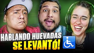 ESPAÑOLA REACCIONA ♿ HABLANDO HUEVADAS  ¡MILAGRO SE LEVANTÓ [upl. by Ahtikal]