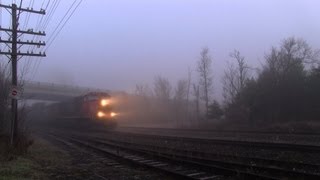 OUT OF GAS CN 2615 at Washago 17NOV2012 [upl. by Anyela]