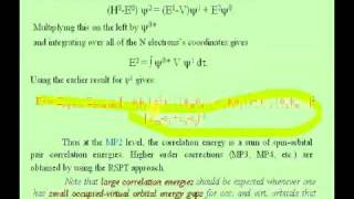 Lecture 06Jack Simons Electronic Structure Theory MøllerPlesset perturbation theory [upl. by Chrisse]