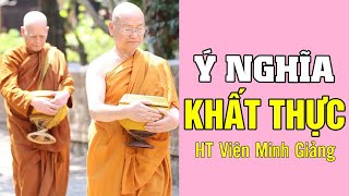 Ý Nghĩa Của Việc Đi Khất Thực  Nghe 1 Lần Là Thấm  HT Viên Minh Vấn Đáp  Thầy Viên Minh [upl. by Aivad792]