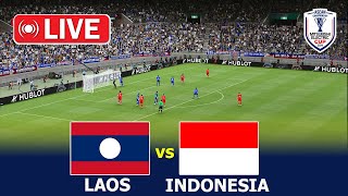 🔴Langsung  LAOS vs INDONESIA  KEJUARAAN PIALA AFF ASEAN 2024  Gameplay PES [upl. by Leuname]